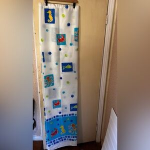 Ocean Themed Kids Shower Curtain Bathroom Decor Nautical Beach Sea Creature